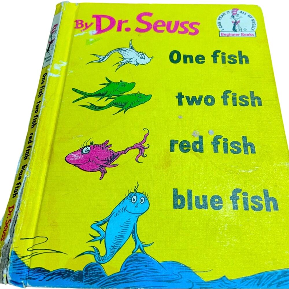 Dr. Seuss One fish two fish three fish 1960 Vintage